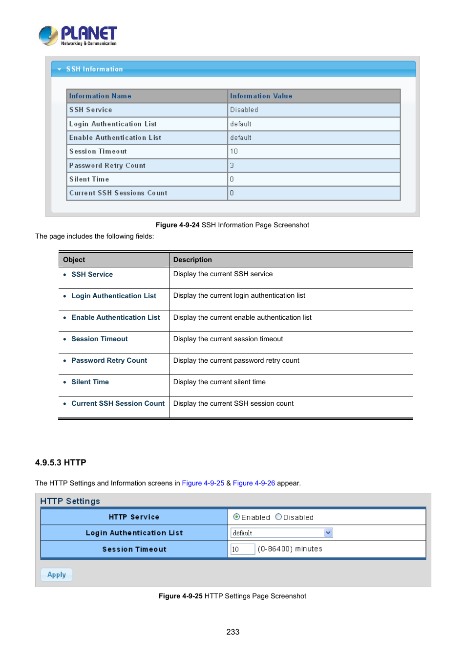 3 http | PLANET LRP-822CS User Manual | Page 233 / 346