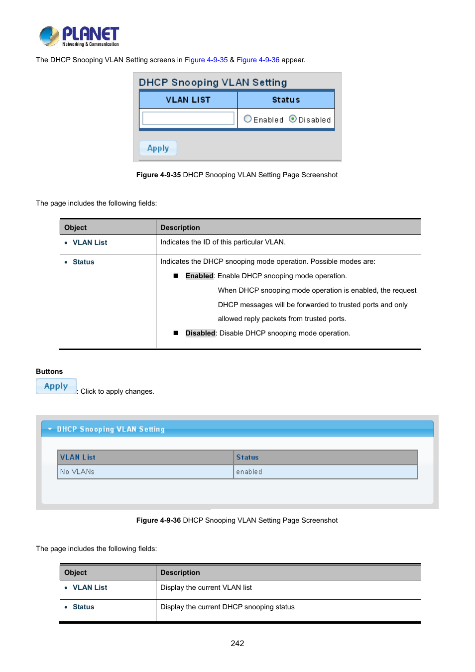 PLANET LRP-822CS User Manual | Page 242 / 346