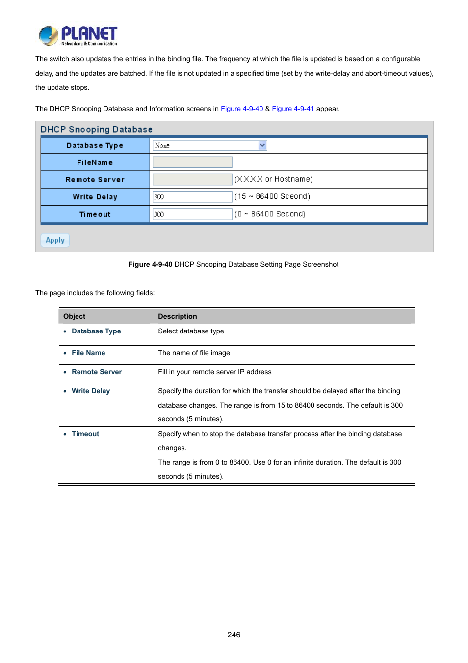 PLANET LRP-822CS User Manual | Page 246 / 346