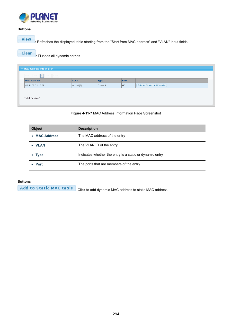 PLANET LRP-822CS User Manual | Page 294 / 346