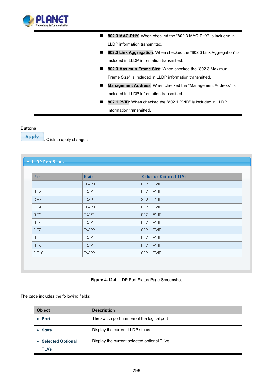 PLANET LRP-822CS User Manual | Page 299 / 346