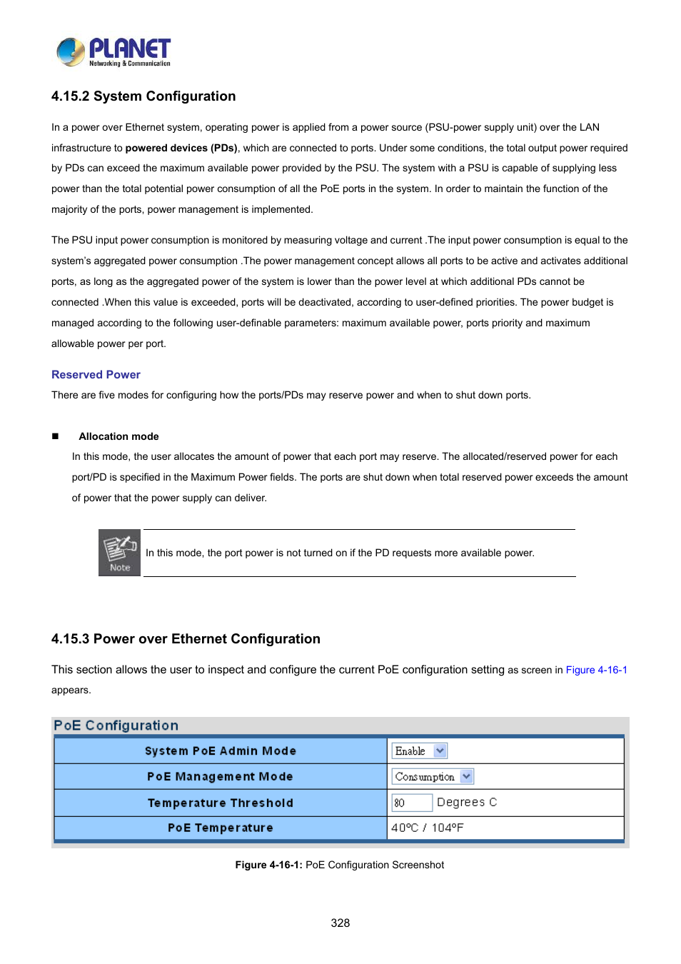 2 system configuration, 3 power over ethernet configuration | PLANET LRP-822CS User Manual | Page 328 / 346