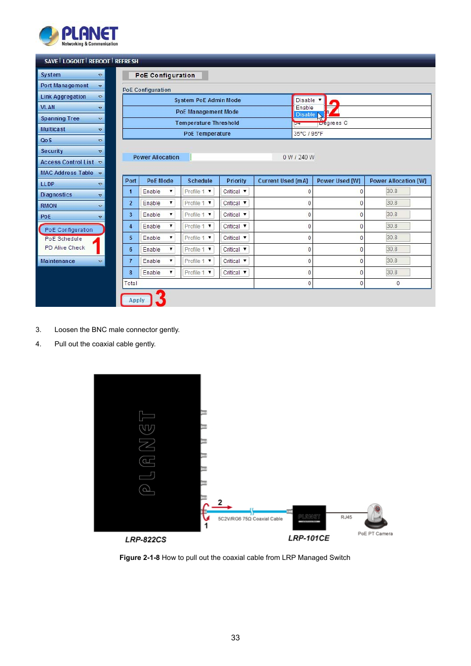 PLANET LRP-822CS User Manual | Page 33 / 346