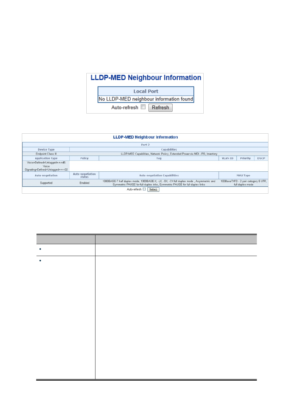 4 lldp-med neighbor | PLANET MGSD-10080F User Manual | Page 315 / 641