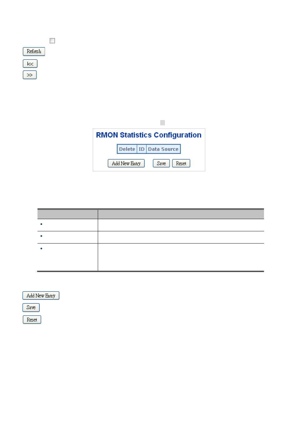 7 rmon statistics configuration, 8 rmon statistics status | PLANET MGSD-10080F User Manual | Page 337 / 641