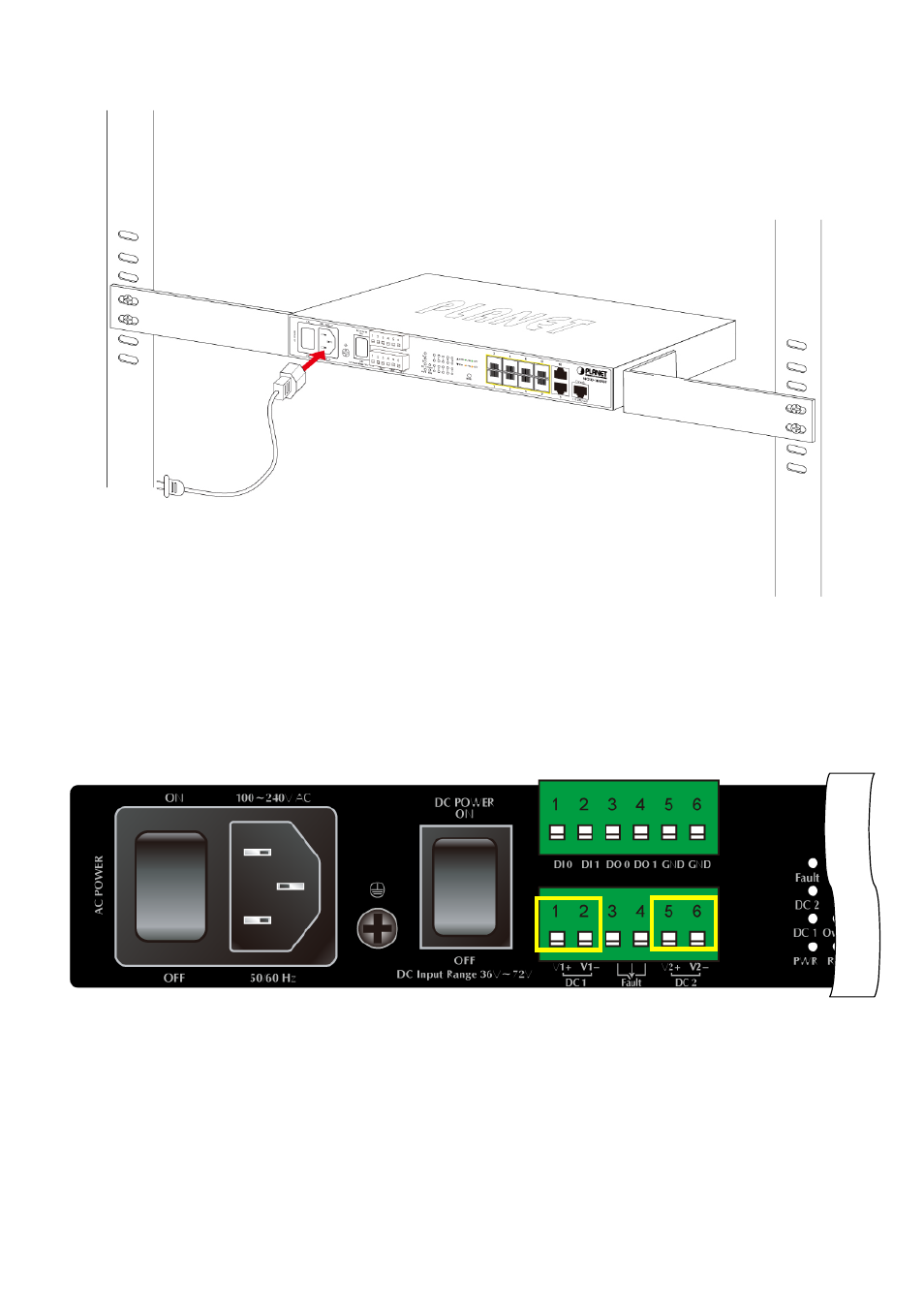 4 wiring the dc power input | PLANET MGSD-10080F User Manual | Page 39 / 641