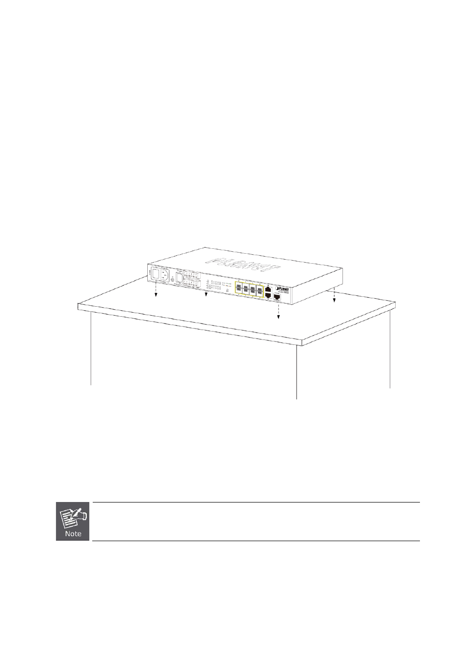 2 install the managed switch, 1 desktop installation | PLANET MGSD-10080F User Manual | Page 44 / 641
