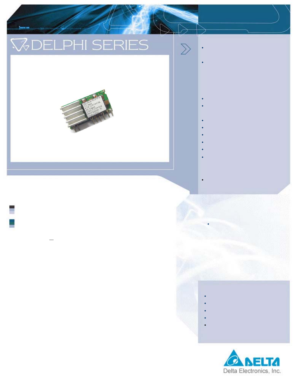 Delta Electronics Delphi NE Series User Manual | 2 pages