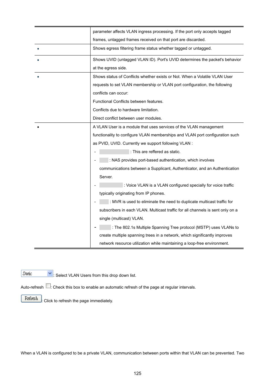 8 port isolation configuration | PLANET MGSW-24160F User Manual | Page 125 / 523