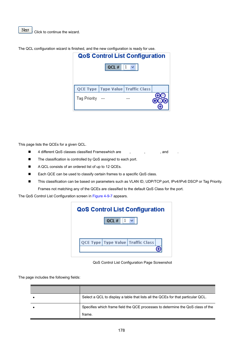 3 qos control list configuration | PLANET MGSW-24160F User Manual | Page 178 / 523