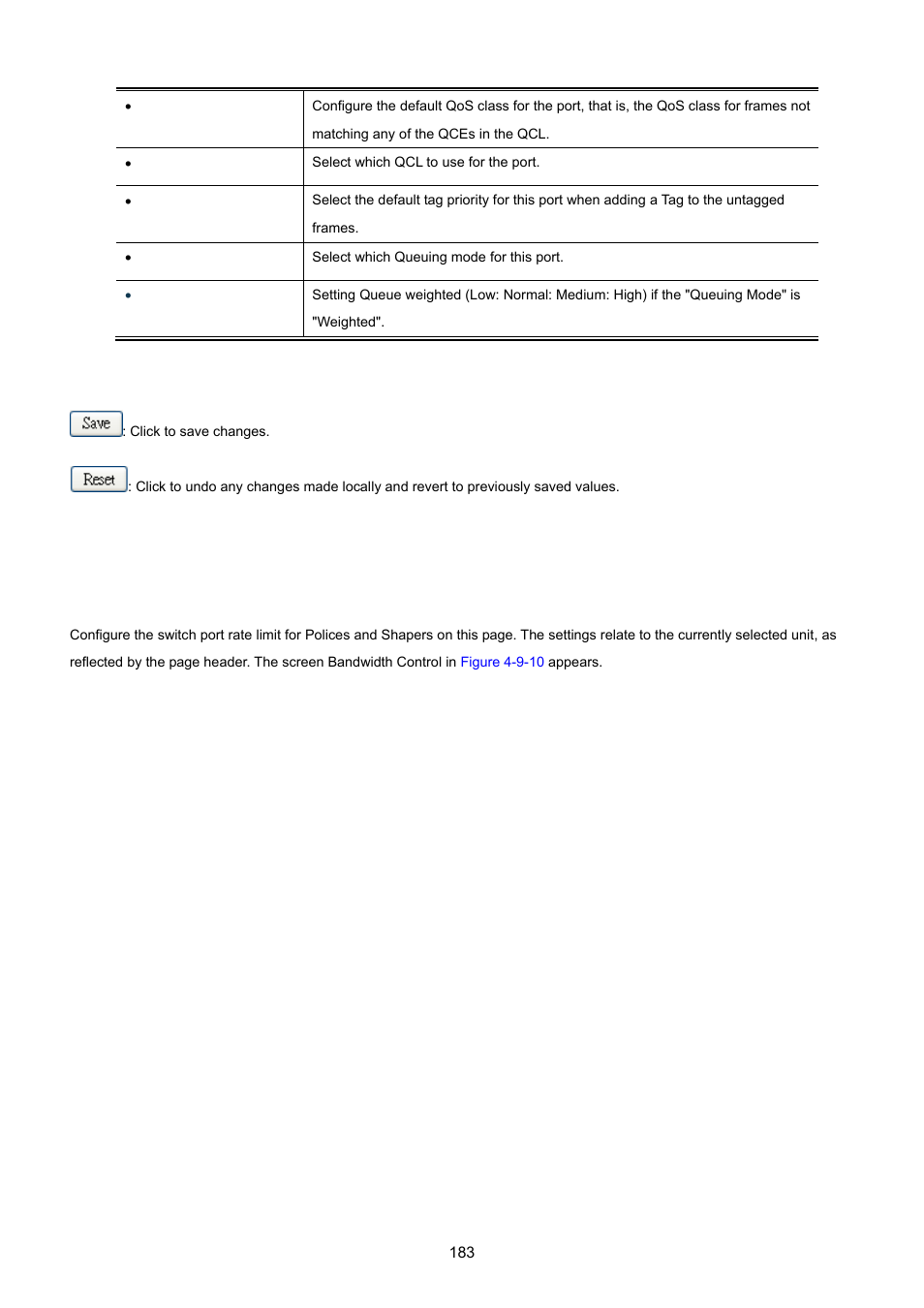 5 bandwidth control | PLANET MGSW-24160F User Manual | Page 183 / 523