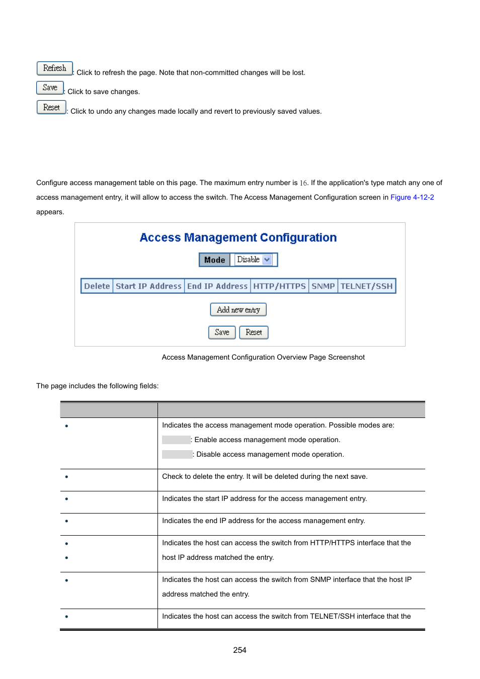 2 access management | PLANET MGSW-24160F User Manual | Page 254 / 523
