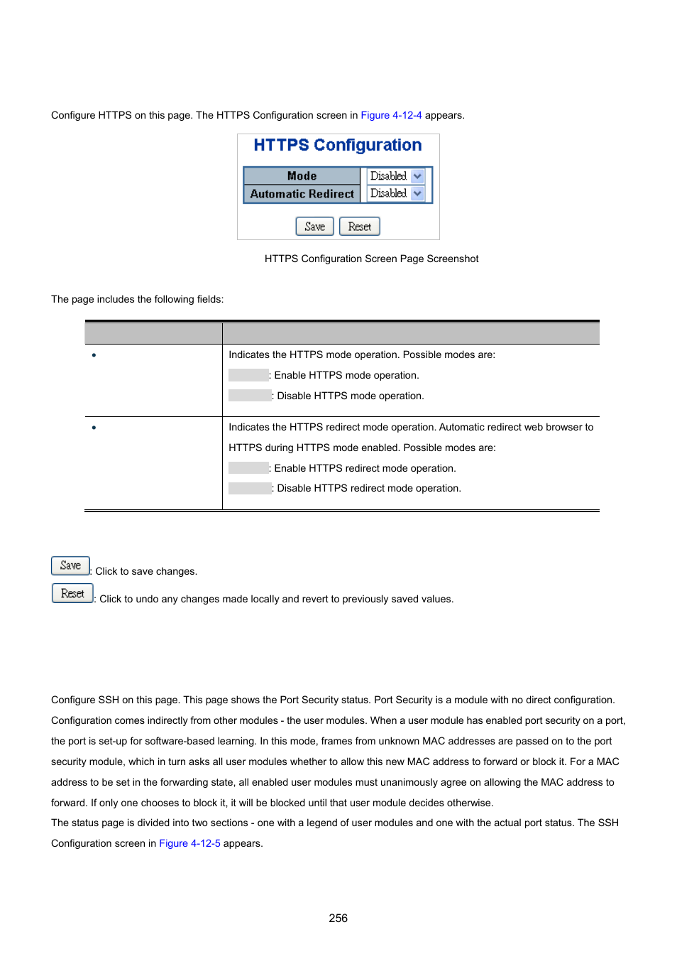 4 https, 5 ssh | PLANET MGSW-24160F User Manual | Page 256 / 523