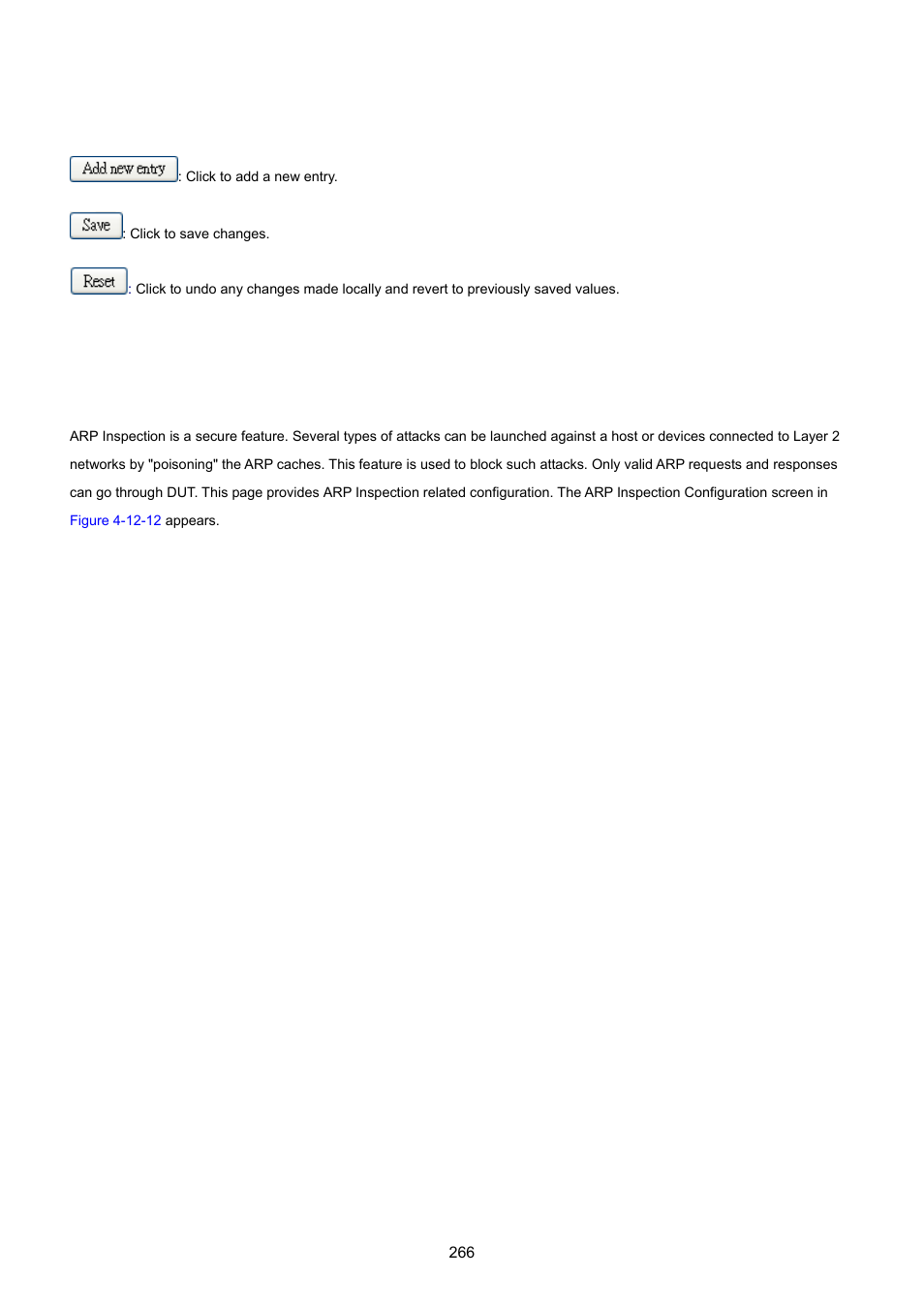 12 arp inspection | PLANET MGSW-24160F User Manual | Page 266 / 523