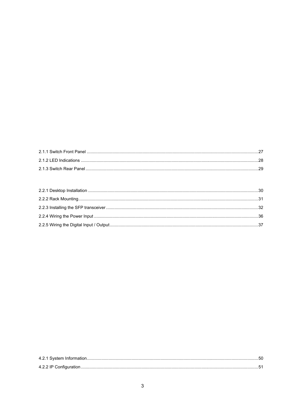 Table of conetnts | PLANET MGSW-24160F User Manual | Page 3 / 523
