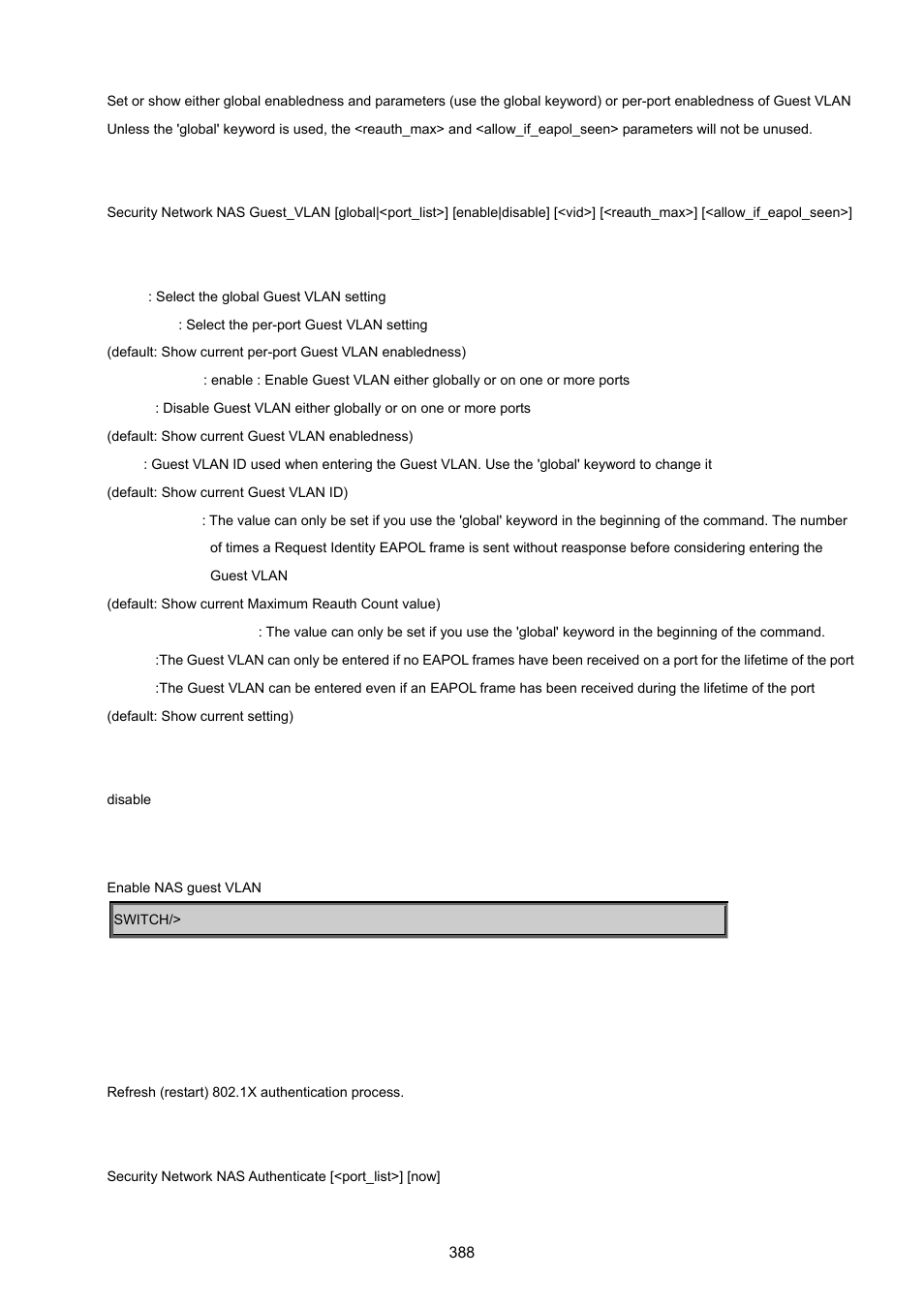 Security network nas authenticate | PLANET MGSW-24160F User Manual | Page 388 / 523