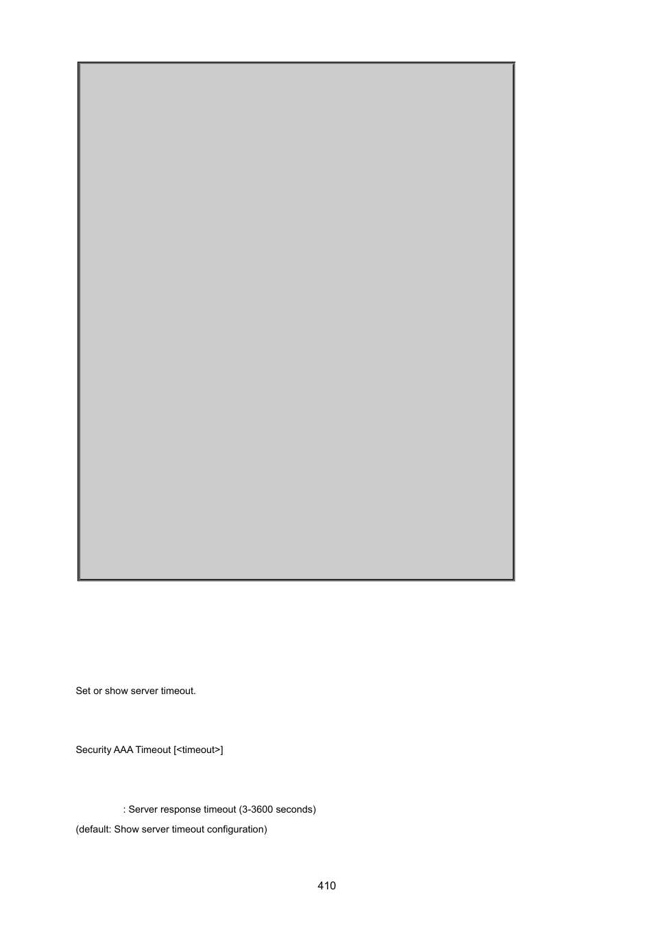 Security aaa timeout | PLANET MGSW-24160F User Manual | Page 410 / 523