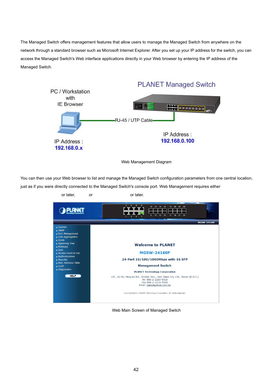 4 web management | PLANET MGSW-24160F User Manual | Page 42 / 523