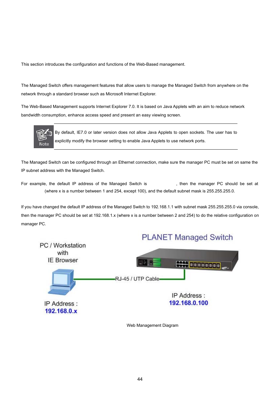 Web configuration | PLANET MGSW-24160F User Manual | Page 44 / 523