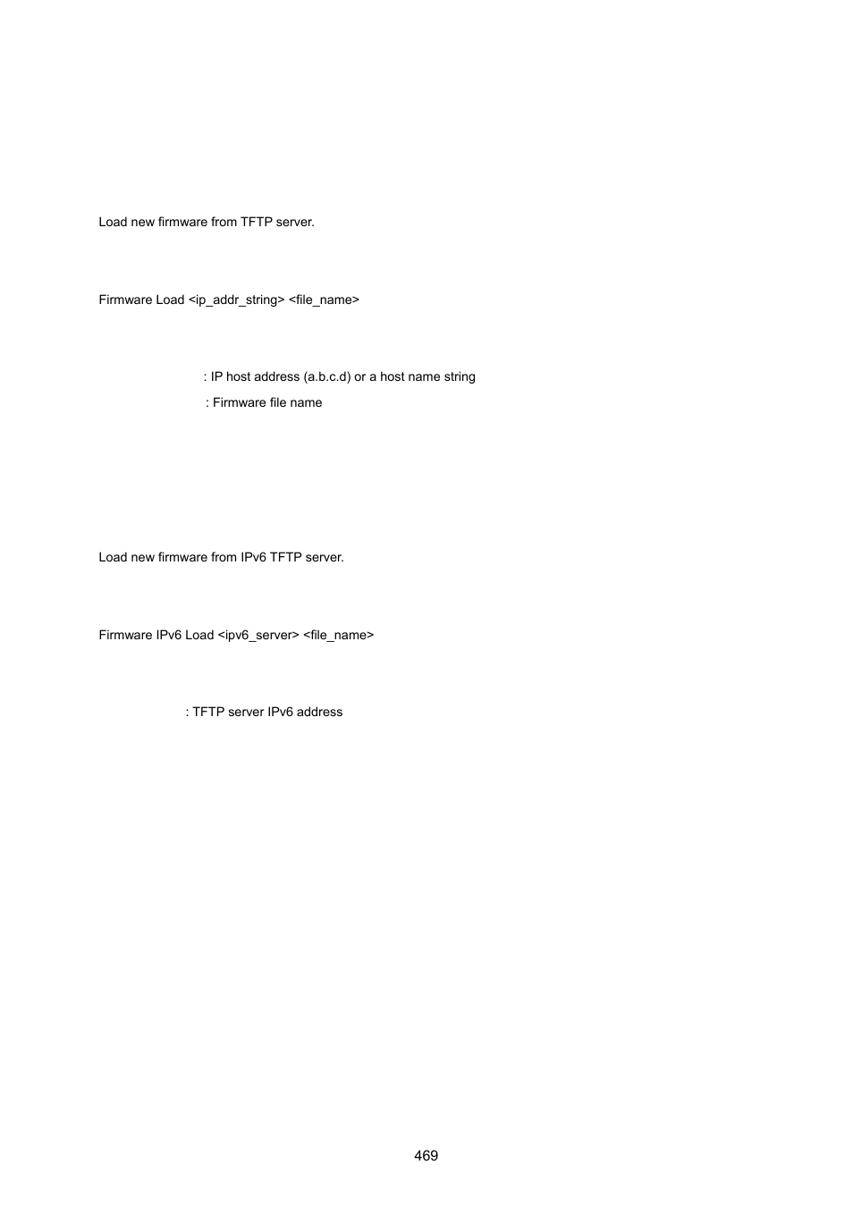 17 firmware command, Firmware load, Firmware ipv6 load | PLANET MGSW-24160F User Manual | Page 469 / 523