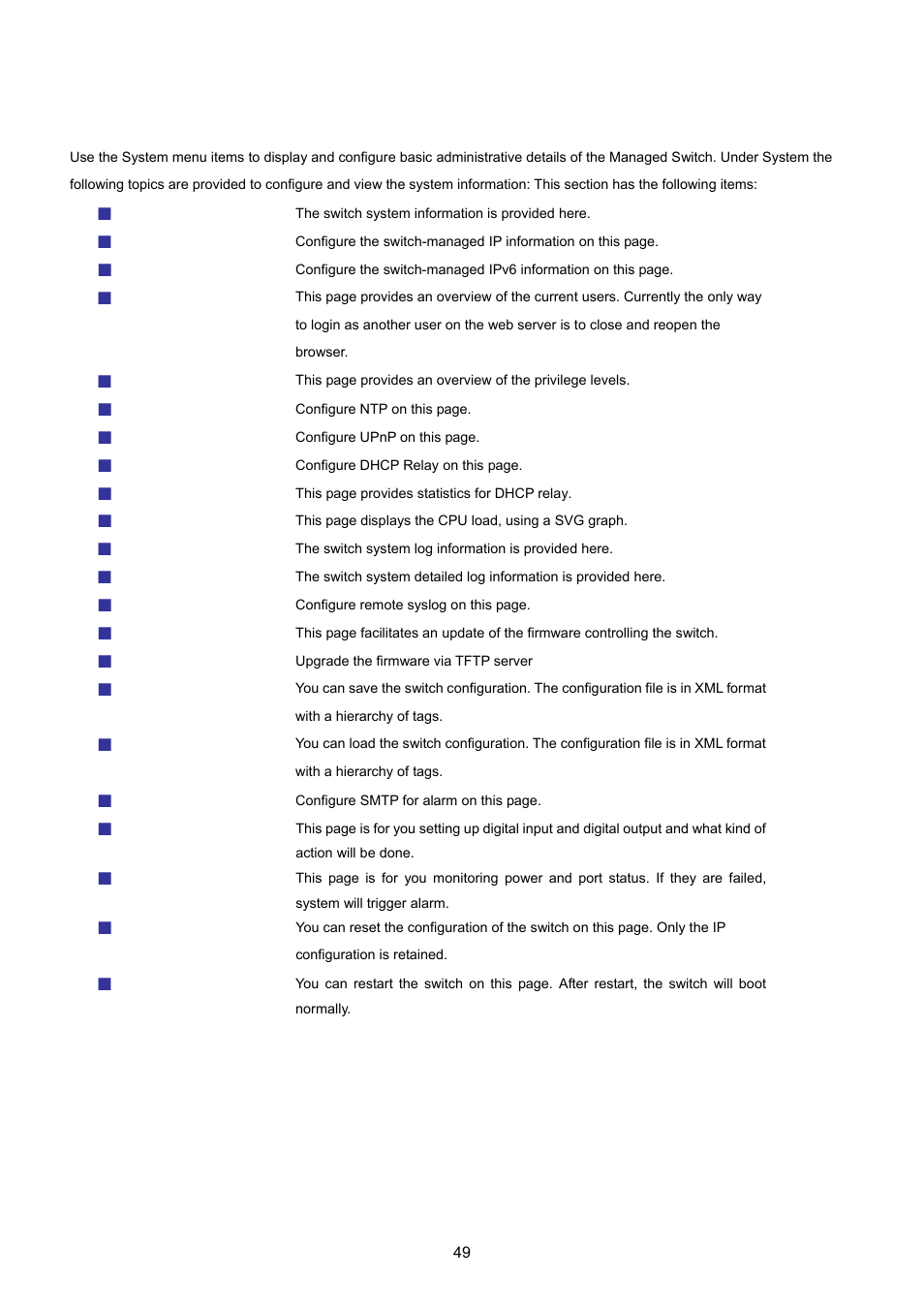 2 system | PLANET MGSW-24160F User Manual | Page 49 / 523