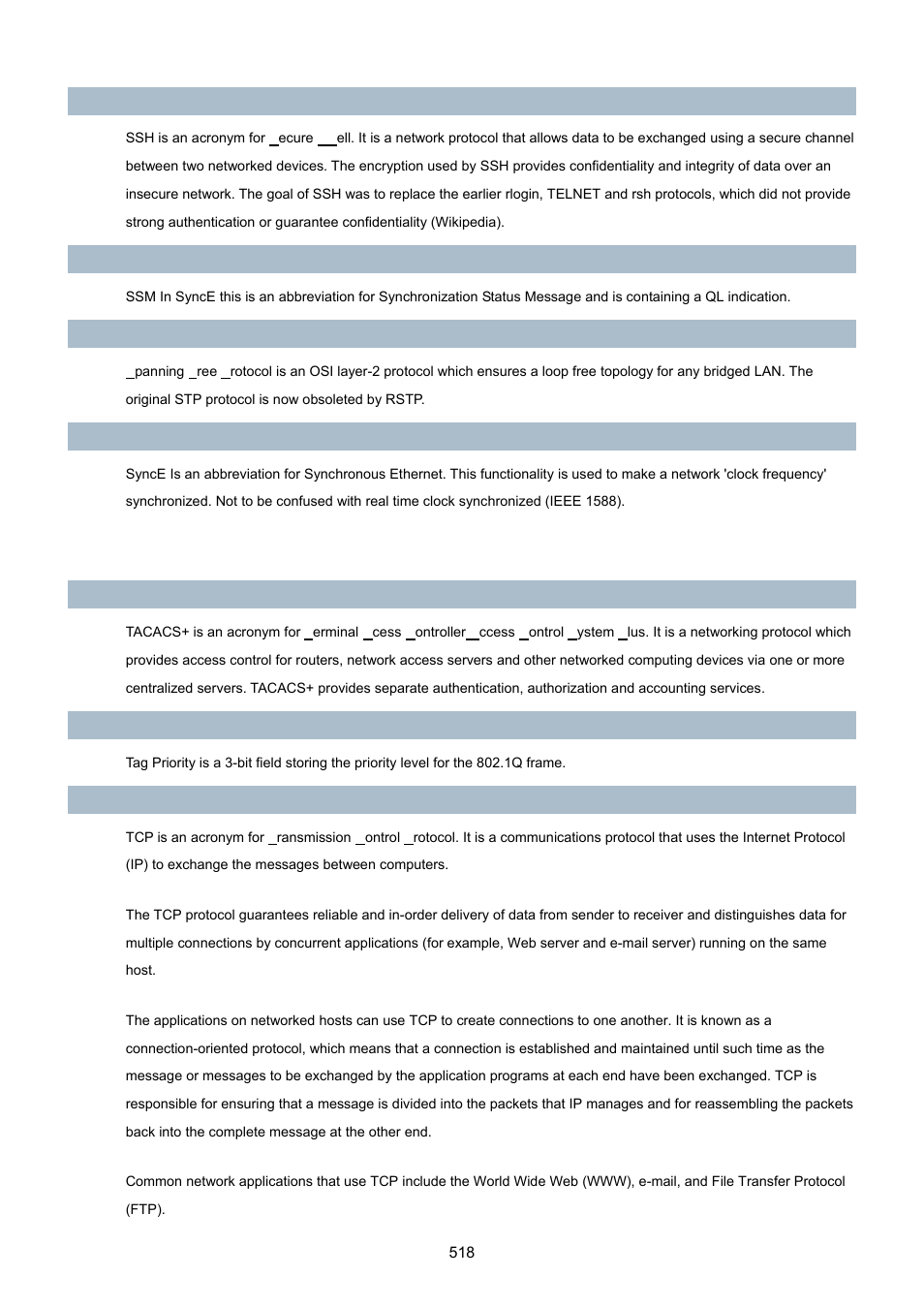 PLANET MGSW-24160F User Manual | Page 518 / 523