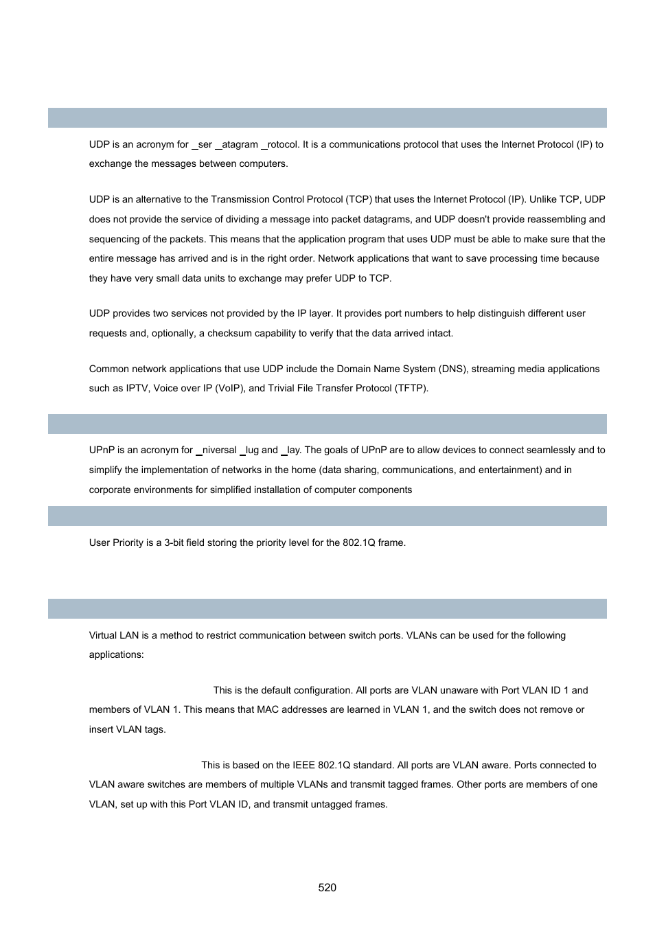 PLANET MGSW-24160F User Manual | Page 520 / 523