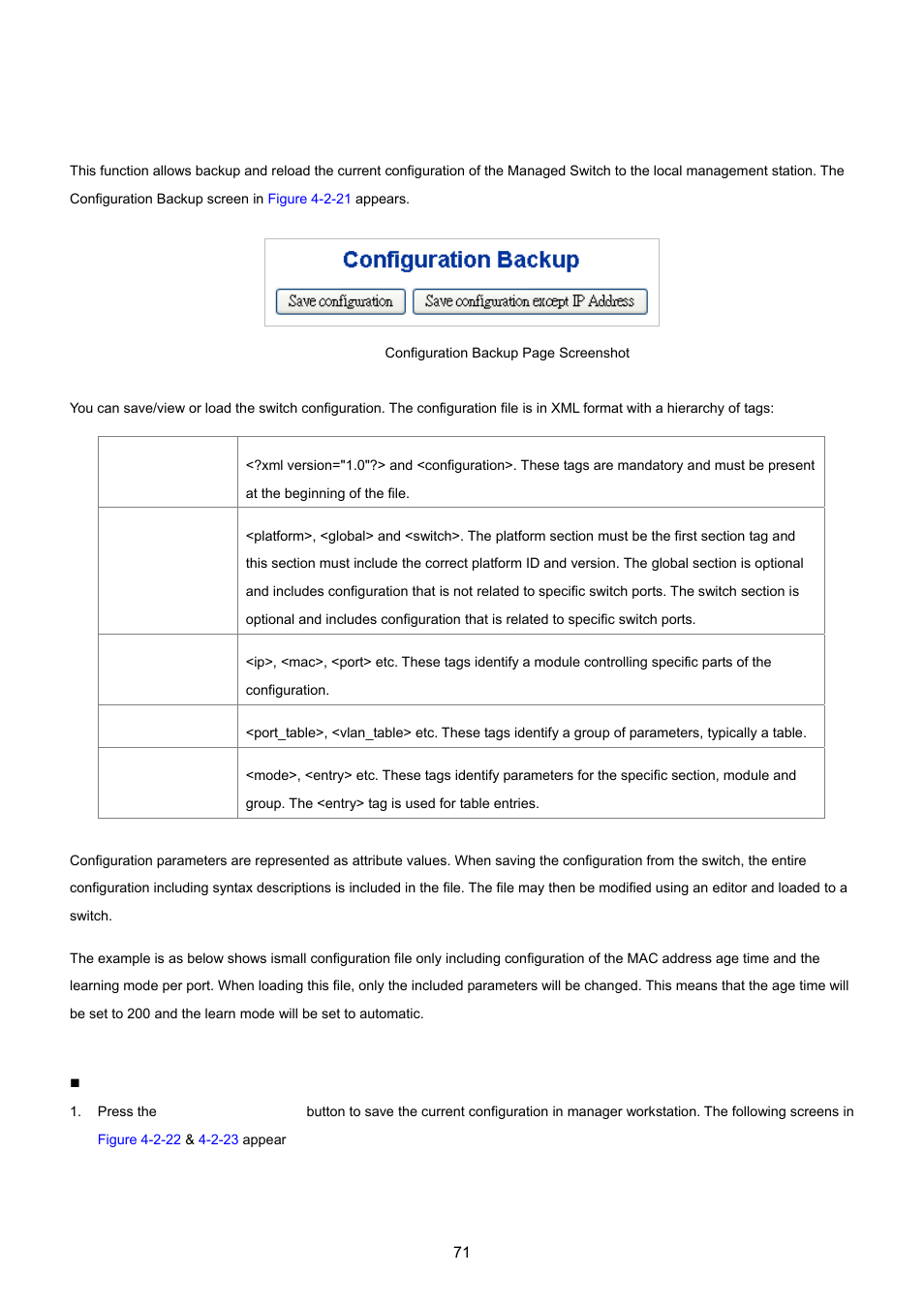 17 configuration backup | PLANET MGSW-24160F User Manual | Page 71 / 523