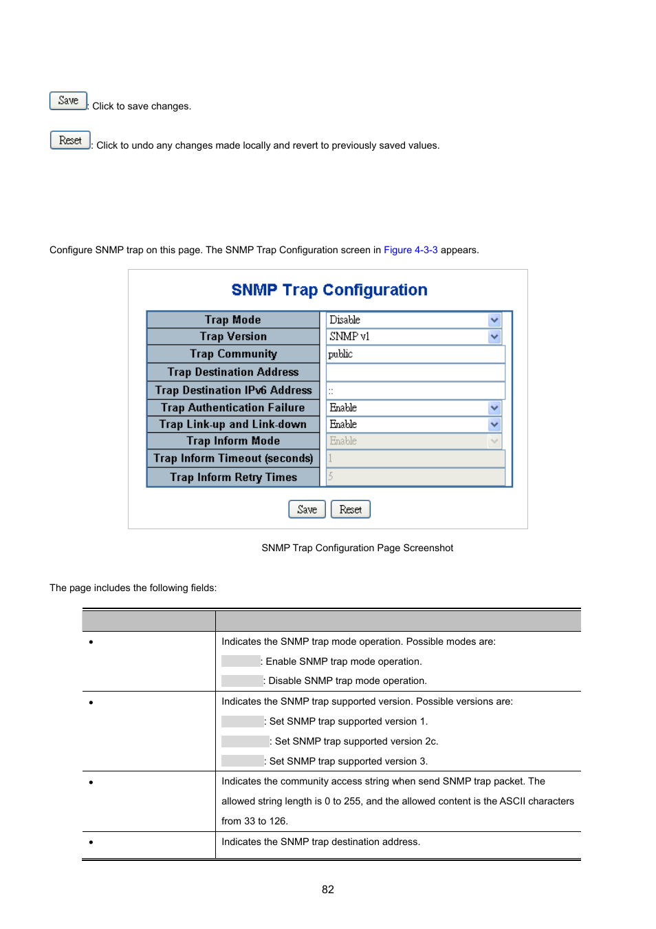 4 snmp trap configuration | PLANET MGSW-24160F User Manual | Page 82 / 523