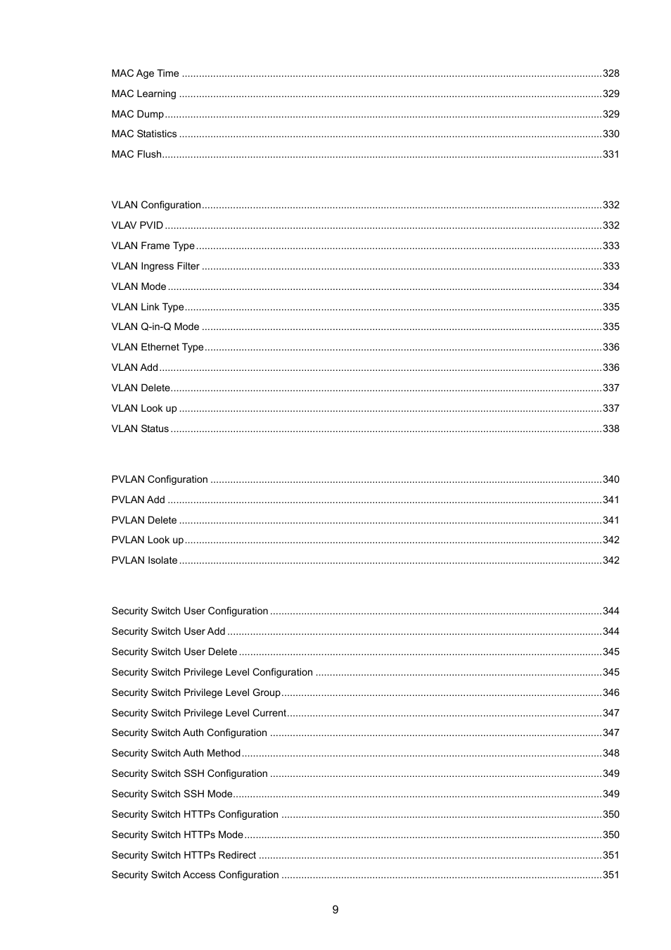 PLANET MGSW-24160F User Manual | Page 9 / 523