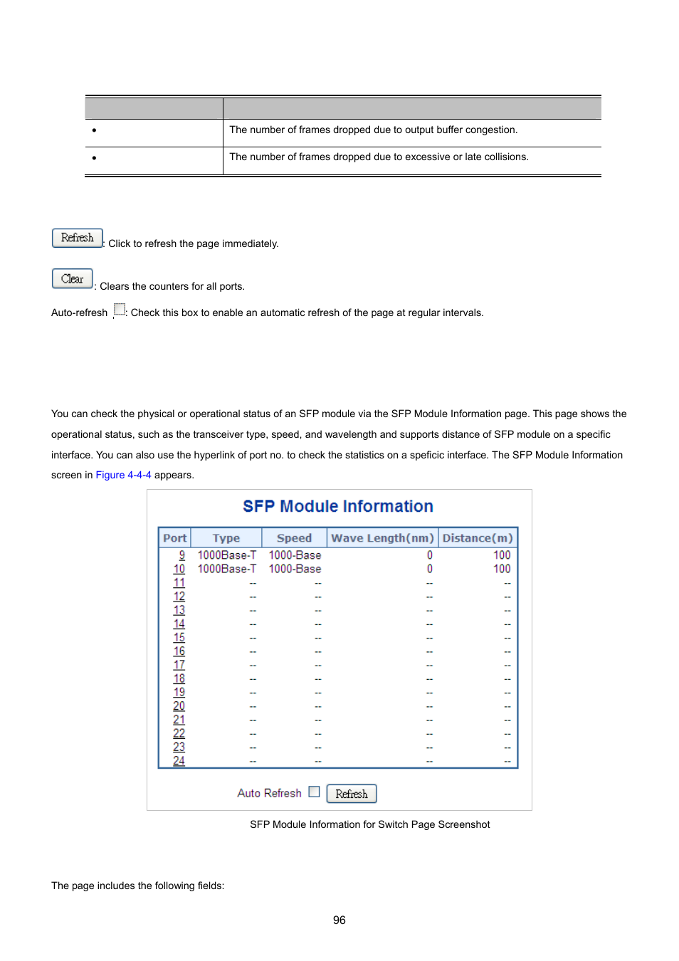 4 sfp module information | PLANET MGSW-24160F User Manual | Page 96 / 523