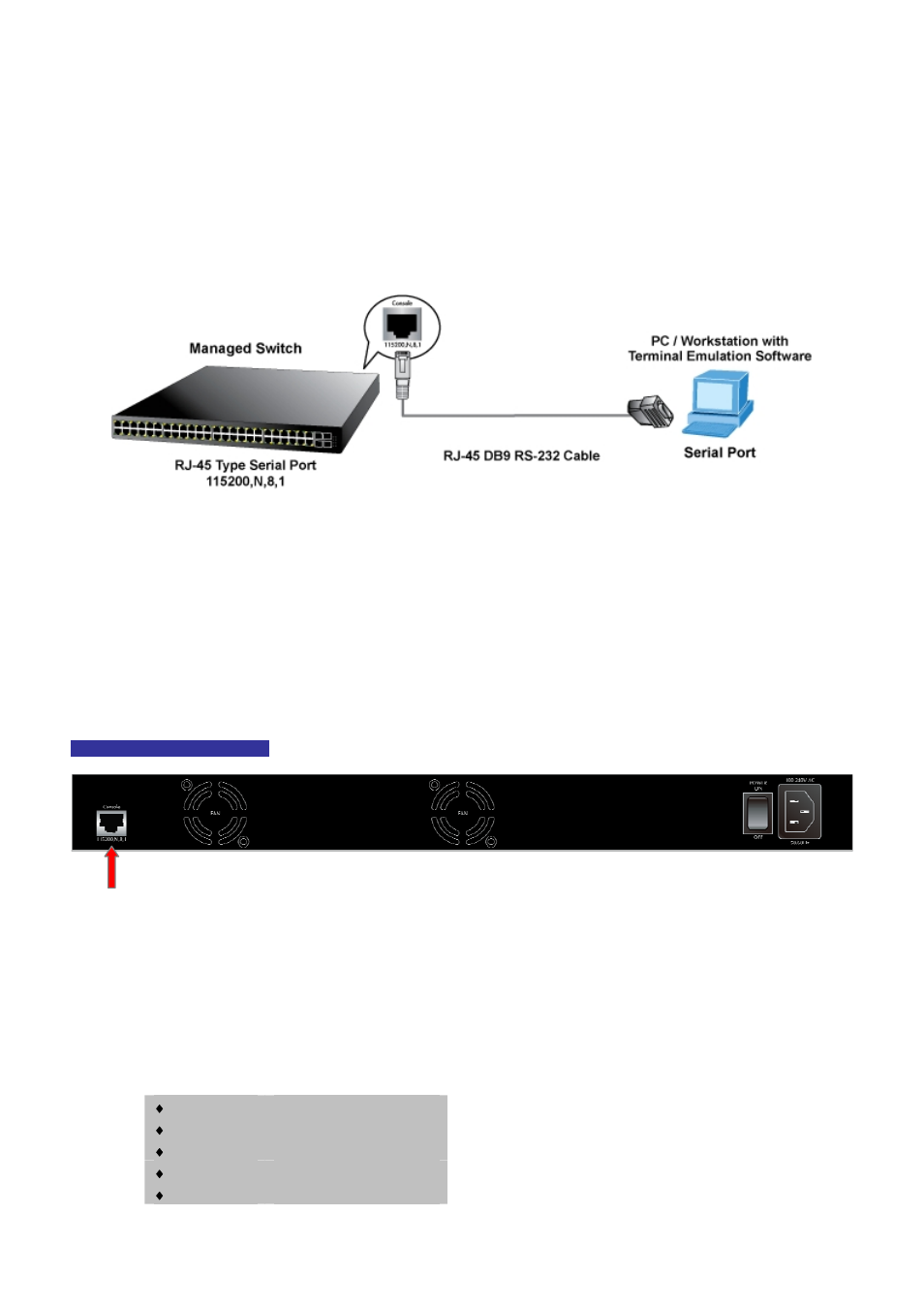 Chapter 2 console cli management, 1 terminal setup | PLANET MGSW-28240F User Manual | Page 22 / 438