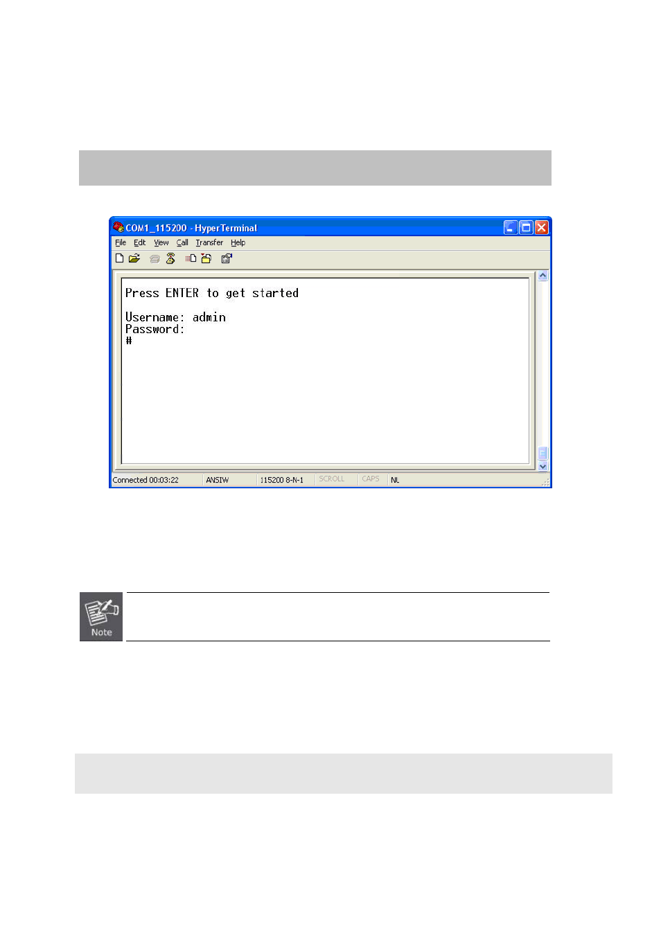 2 logon to the console, 3 configuring ip address | PLANET MGSW-28240F User Manual | Page 24 / 438