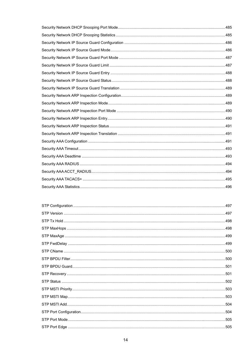 PLANET MGSW-28240F User Manual | Page 14 / 643