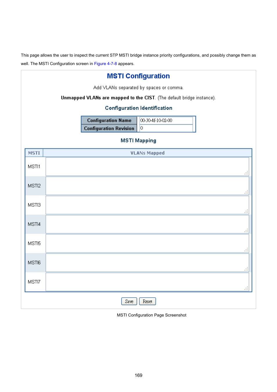 6 msti configuration | PLANET MGSW-28240F User Manual | Page 169 / 643