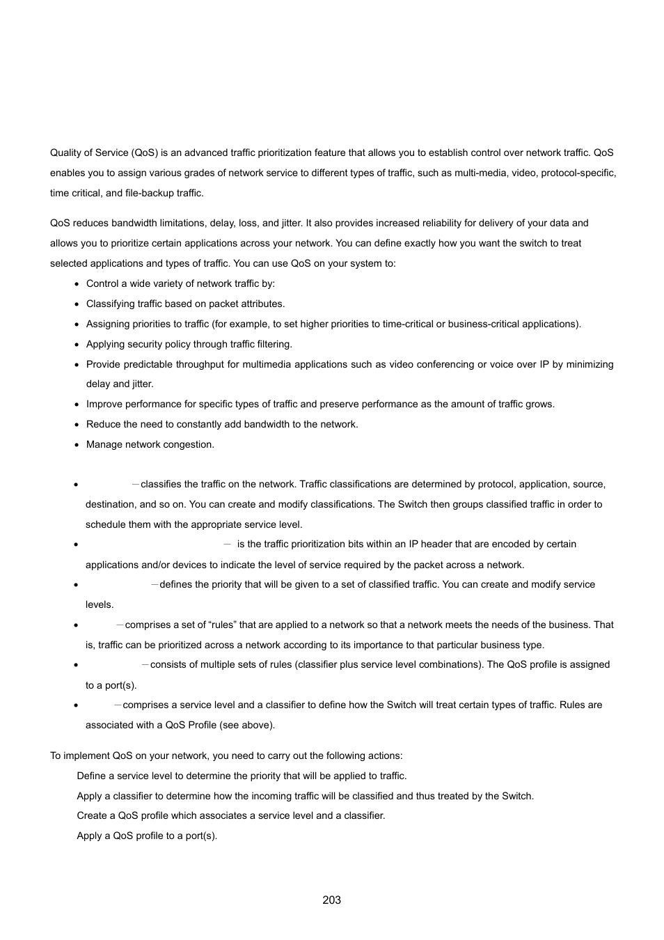 9 quality of service, 1 understand qos | PLANET MGSW-28240F User Manual | Page 203 / 643