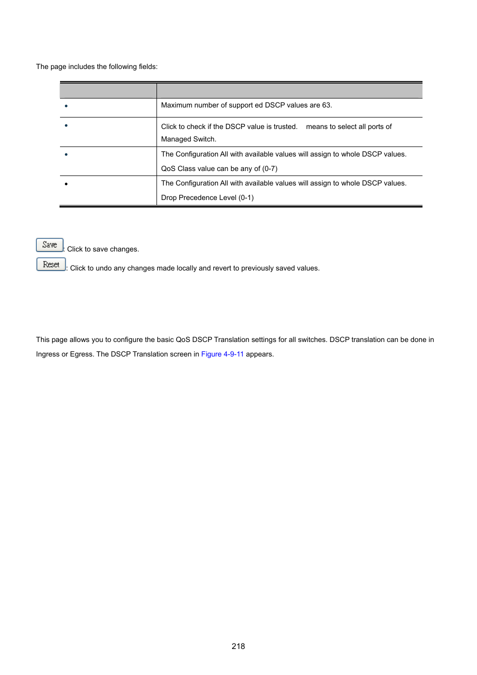 9 dscp translation | PLANET MGSW-28240F User Manual | Page 218 / 643