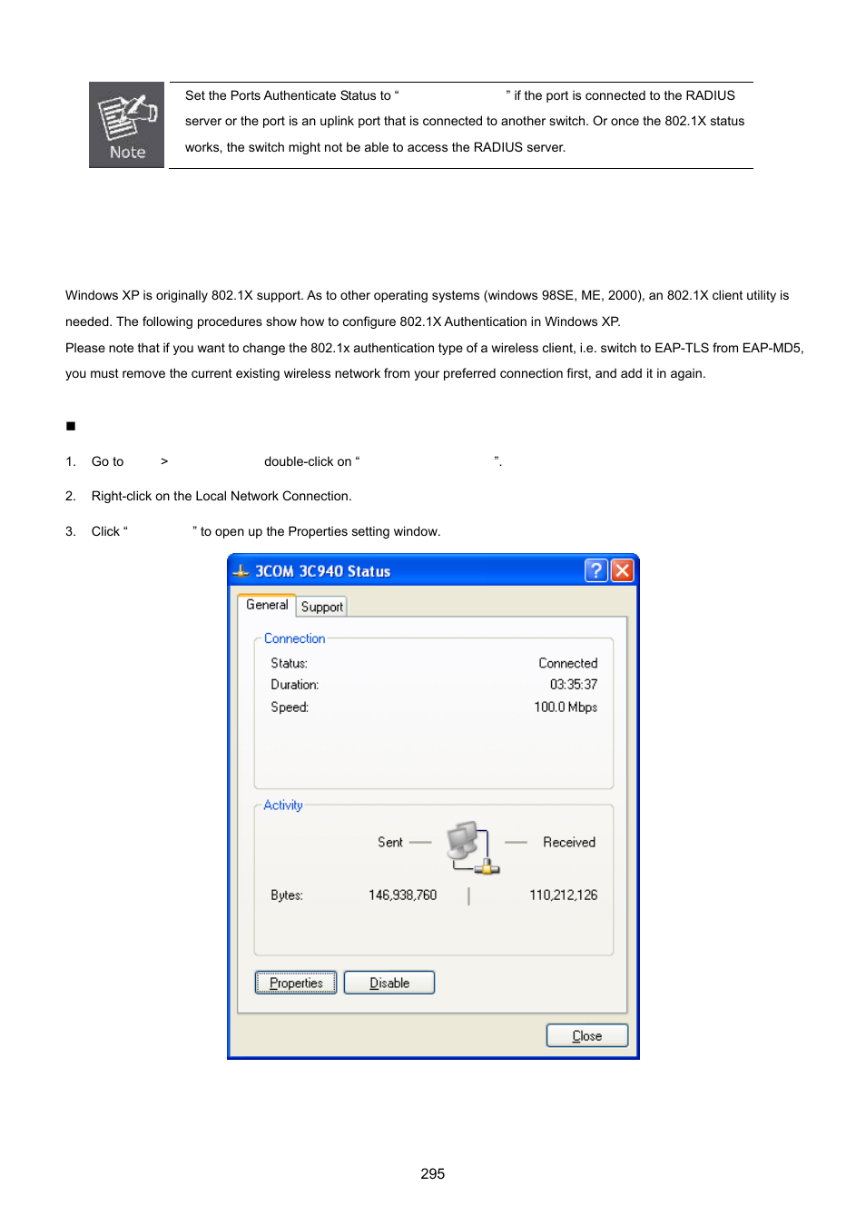 10 802.1x client configuration | PLANET MGSW-28240F User Manual | Page 295 / 643