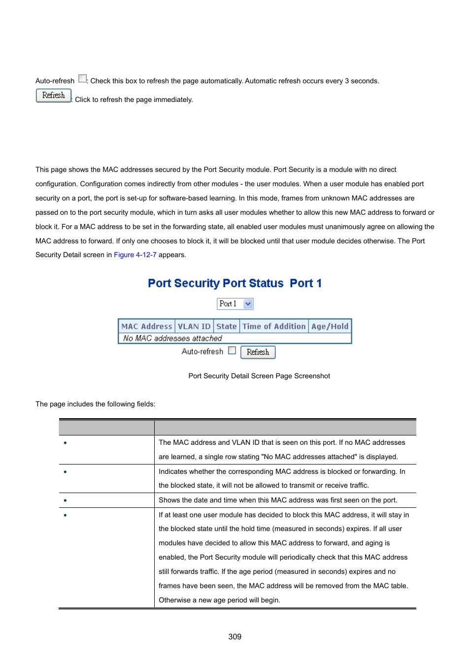 7 port security detail | PLANET MGSW-28240F User Manual | Page 309 / 643