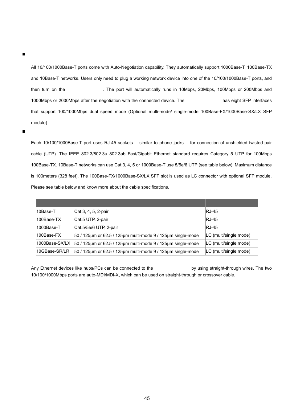 3 cabling | PLANET MGSW-28240F User Manual | Page 45 / 643