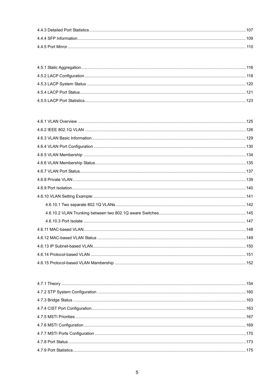 PLANET MGSW-28240F User Manual | Page 5 / 643