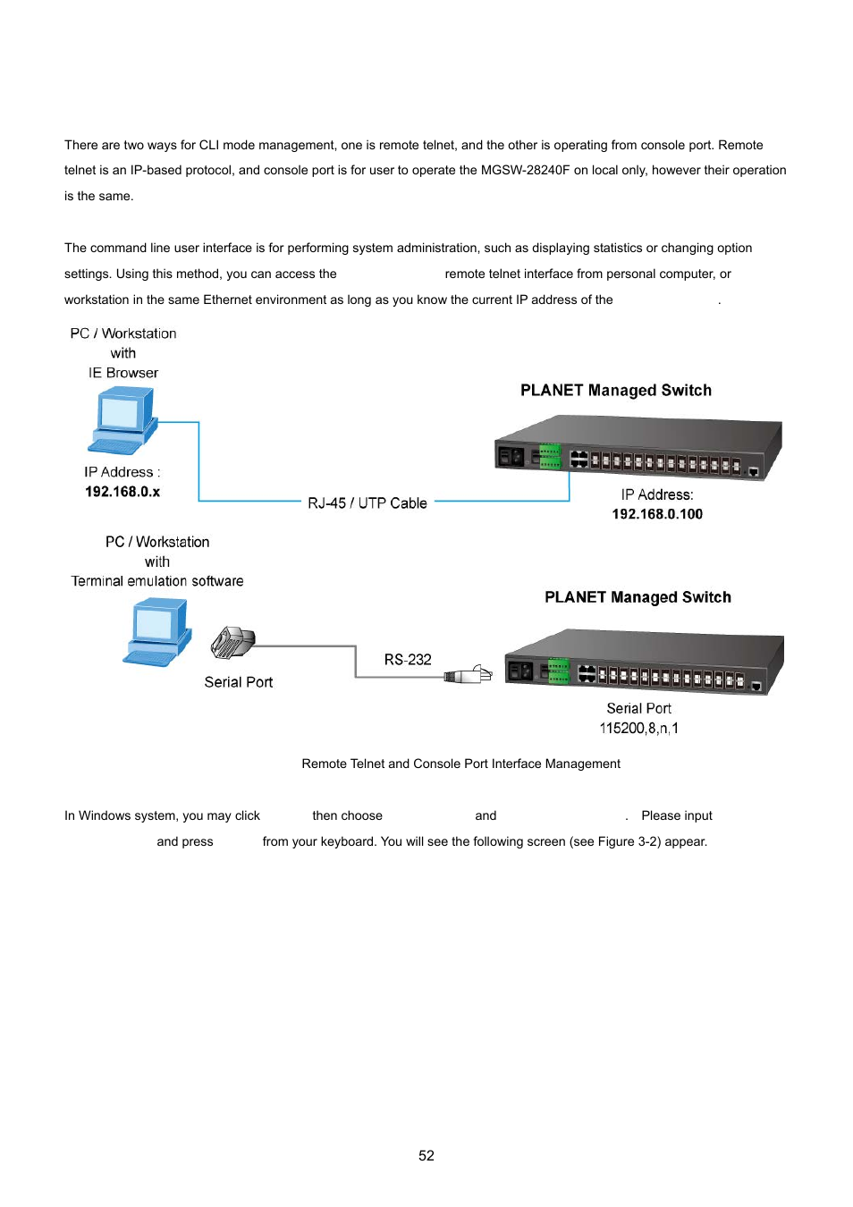 3 cli mode management | PLANET MGSW-28240F User Manual | Page 52 / 643