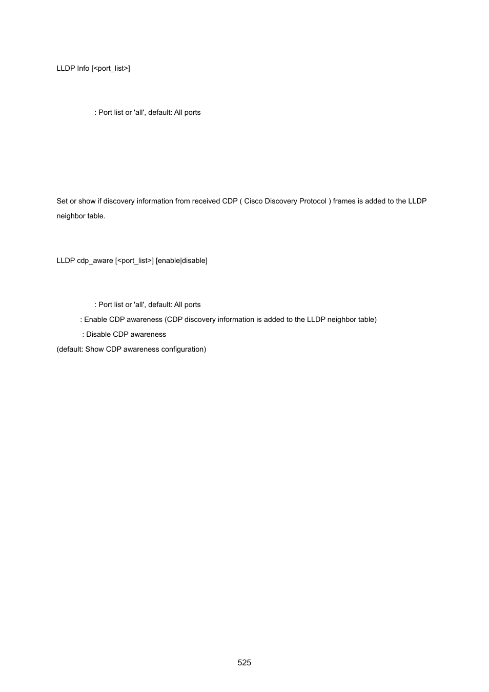 Lldp cdp aware | PLANET MGSW-28240F User Manual | Page 525 / 643