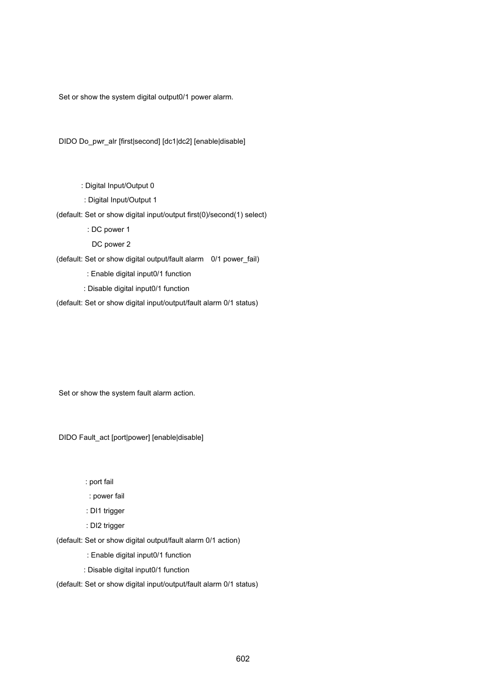 Dido do power alarm, Dido fault act | PLANET MGSW-28240F User Manual | Page 602 / 643