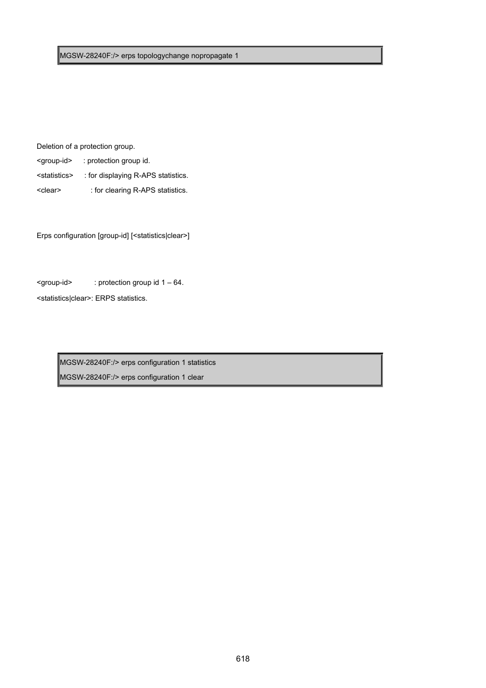 Erps configuration | PLANET MGSW-28240F User Manual | Page 618 / 643