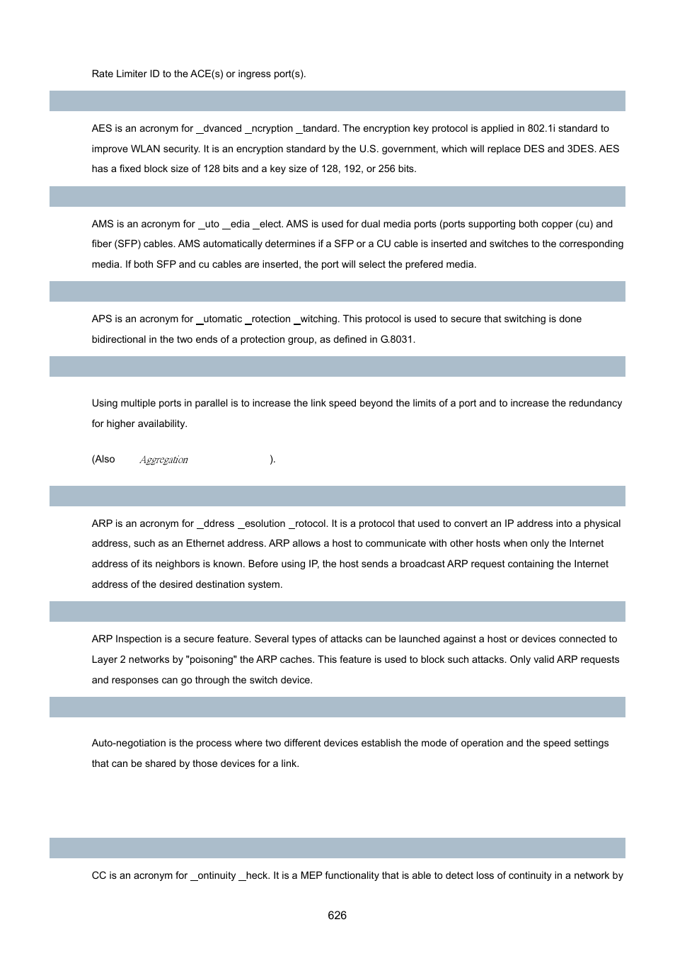 PLANET MGSW-28240F User Manual | Page 626 / 643