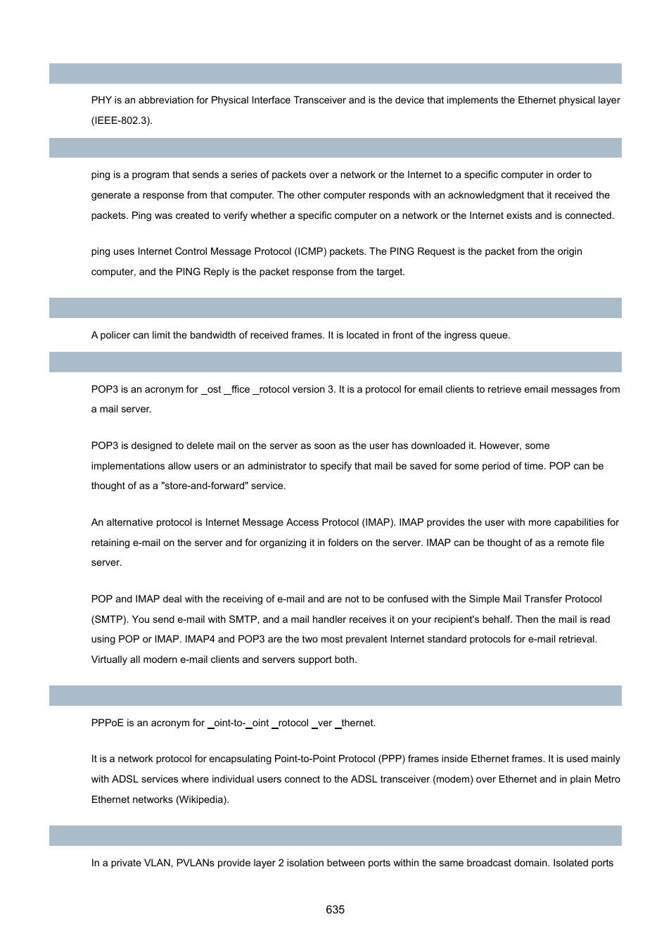 PLANET MGSW-28240F User Manual | Page 635 / 643