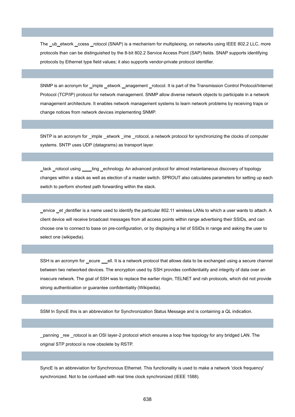 PLANET MGSW-28240F User Manual | Page 638 / 643