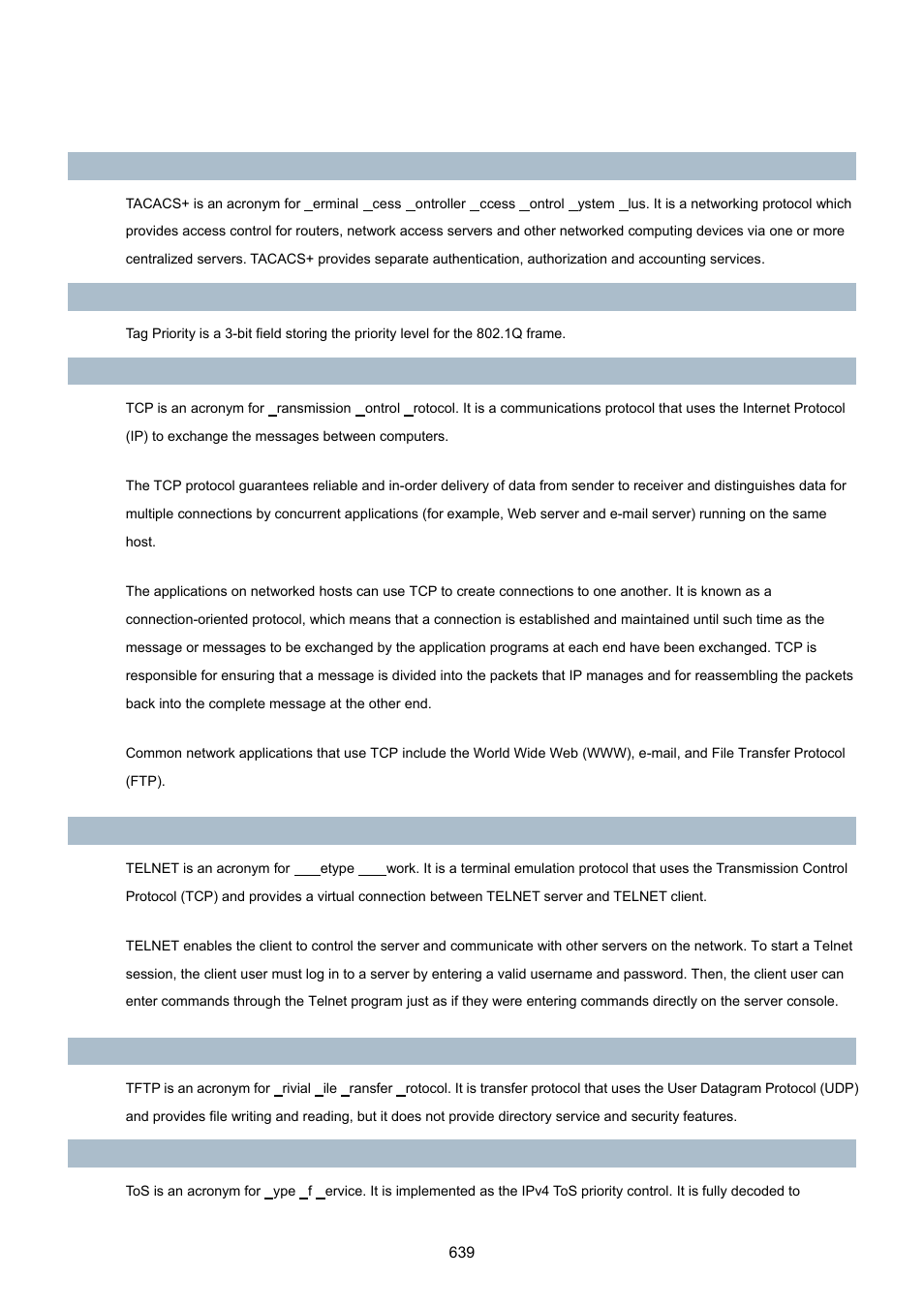 PLANET MGSW-28240F User Manual | Page 639 / 643