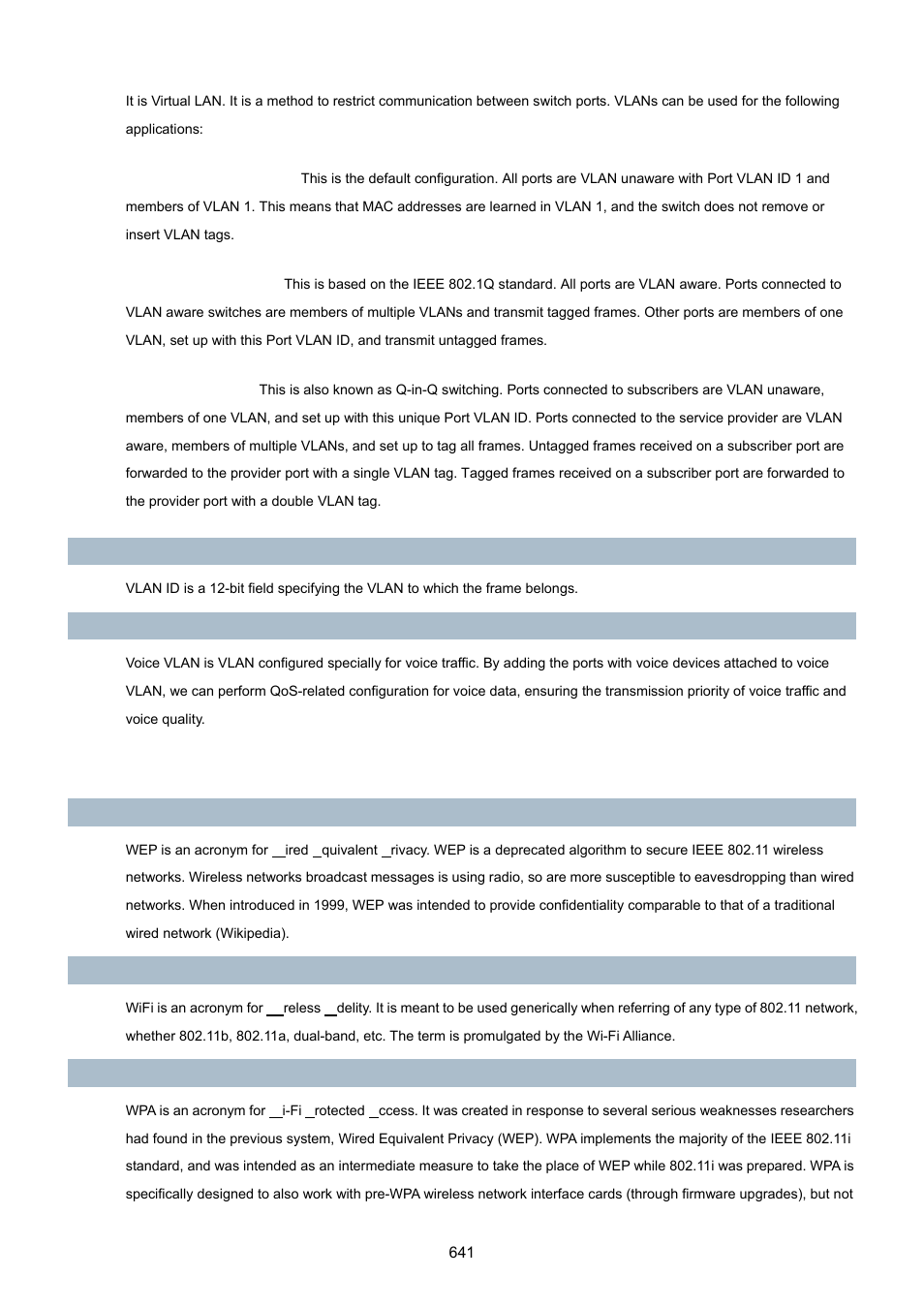 PLANET MGSW-28240F User Manual | Page 641 / 643